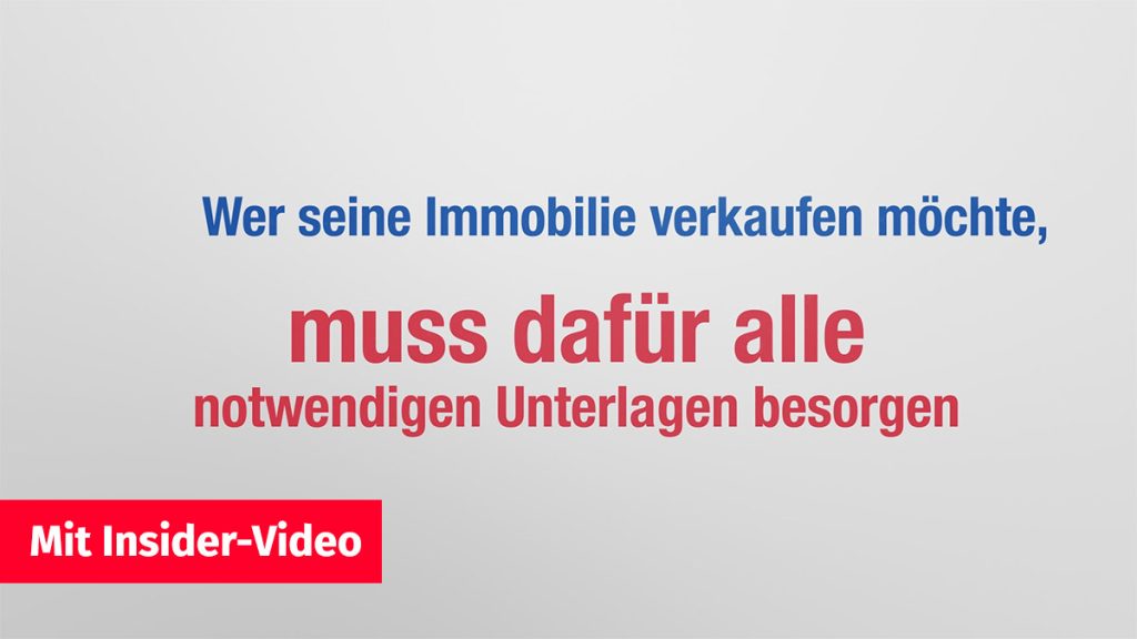 Text Unterlagen für den Immobilienverkauf
